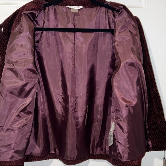 Vintage Allison Daley Velvet Textured Jacket Sz.10P - Picture 5 of 7